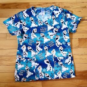 "DISNEY SCRUB TOP"